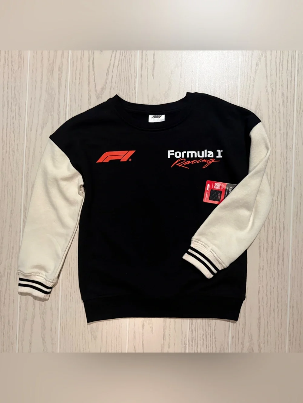 Formula 1 Boys 8 F1 Race Car Racing Graphic Colorblock Sweatshirt NWT